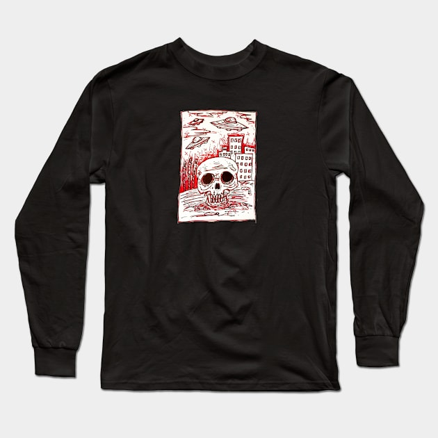 Non-Human Intelligence Long Sleeve T-Shirt by David B Metcalfe